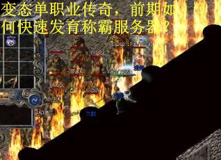 变态单职业传奇，前期如何快速发育称霸服务器？