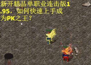 新开精品单职业连击版1.95，如何快速上手成为PK之王？